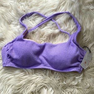 NWT Lavender Purple Shade & Shore Bikini Top